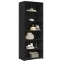 Hoher Schrank aus schwarzem Sperrholz 70x41x185 cm von , Sideboards - Ref: Foro24-3281688, Preis: 129,97 €, Rabatt: %