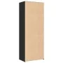 Hoher Schrank aus schwarzem Sperrholz 70x41x185 cm von , Sideboards - Ref: Foro24-3281688, Preis: 129,97 €, Rabatt: %