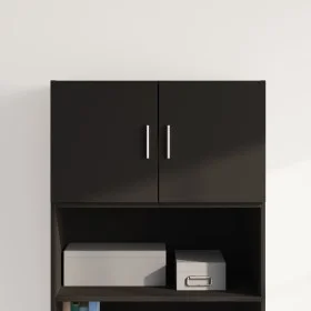 Armario de pared madera de ingeniería negro 70x42,5x40 cm de , Aparadores - Ref: Foro24-846118, Precio: 55,60 €, Descuento: %