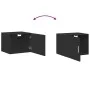 Armario de pared madera de ingeniería negro 50x42,5x40 cm de , Aparadores - Ref: Foro24-846111, Precio: 42,30 €, Descuento: %