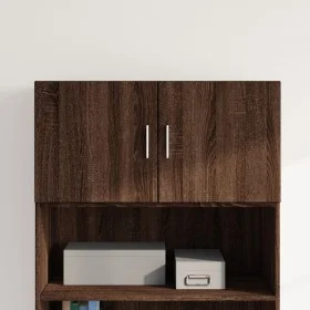 Engineered wood brown oak wall cabinet 80x42.5x40 cm by , Sideboards - Ref: Foro24-846130, Price: 62,92 €, Discount: %