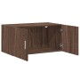 Armario de pared madera ingeniería marrón roble 80x42,5x40 cm de , Aparadores - Ref: Foro24-846130, Precio: 63,69 €, Descuent...