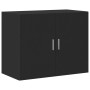 Armario de pared madera de ingeniería negro 80x42,5x64 cm de , Aparadores - Ref: Foro24-846132, Precio: 73,94 €, Descuento: %