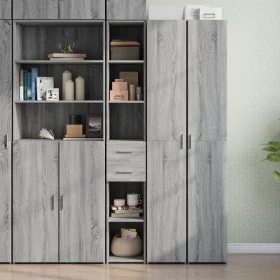Aparador de madera de ingeniería gris Sonoma 30x42,5x185 cm de , Aparadores - Ref: Foro24-846241, Precio: 95,01 €, Descuento: %