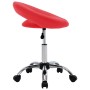 Silla de trabajo con ruedas cuero sintético rojo en Sillas de oficina | Comprar online en Foru.es