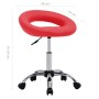 Silla de trabajo con ruedas cuero sintético rojo en Sillas de oficina | Comprar online en Foru.es