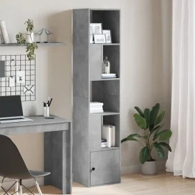 Engineered wood gray concrete shelf 40x36x189 cm by , Bookcases and shelves - Ref: Foro24-848244, Price: 75,89 €, Discount: %