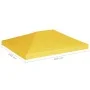Toldo de cenador 270 g/m² 4x3 m amarillo de vidaXL, Cubiertas para carpas y cenadores - Ref: Foro24-312082, Precio: 71,16 €, ...