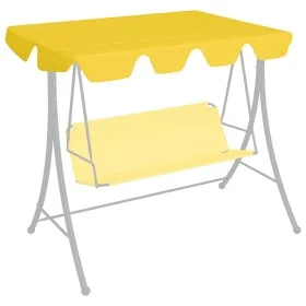 Replacement canopy for garden swing, yellow, 150/130x105/70 cm by vidaXL, Covers for tents and gazebos - Ref: Foro24-312104, ...