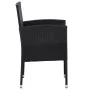 Sillas de jardín con cojines crema 4 uds ratán sintético negro de , Sillas de jardín - Ref: Foro24-318727, Precio: 183,75 €, ...