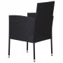 Sillas de jardín con cojines crema 4 uds ratán sintético negro de , Sillas de jardín - Ref: Foro24-318727, Precio: 183,75 €, ...