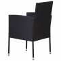 Sillas de jardín con cojines crema 4 uds ratán sintético negro de , Sillas de jardín - Ref: Foro24-318727, Precio: 148,68 €, ...
