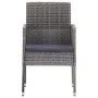 Sillas de jardín con cojines grises 2 uds ratán sintético gris de , Sillas de jardín - Ref: Foro24-318725, Precio: 103,41 €, ...