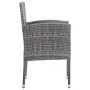 Sillas de jardín con cojines grises 2 uds ratán sintético gris de , Sillas de jardín - Ref: Foro24-318725, Precio: 103,41 €, ...