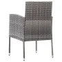 Sillas de jardín con cojines grises 2 uds ratán sintético gris de , Sillas de jardín - Ref: Foro24-318725, Precio: 103,41 €, ...