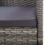 Sillas de jardín con cojines grises 2 uds ratán sintético gris de , Sillas de jardín - Ref: Foro24-318725, Precio: 103,41 €, ...
