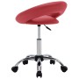Silla de trabajo con ruedas cuero sintético rojo tinto en Sillas de oficina | Comprar online en Foru.es