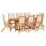 Juego comedor de jardín 9 pzas madera maciza acacia y textileno de , Conjuntos de jardín - Ref: Foro24-3279277, Precio: 925,4...