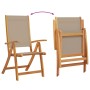 Juego comedor de jardín 5 pzas madera maciza acacia y textileno de , Conjuntos de jardín - Ref: Foro24-3279324, Precio: 552,1...