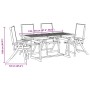 Juego comedor de jardín 5 pzas madera maciza acacia y textileno de , Conjuntos de jardín - Ref: Foro24-3279324, Precio: 552,1...
