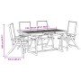 Juego comedor de jardín 5 pzas madera maciza acacia y textileno de , Conjuntos de jardín - Ref: Foro24-3279282, Precio: 508,6...