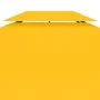 Toldo de cenador 2 niveles 310 g/m² 4x3 m amarillo de vidaXL, Cubiertas para carpas y cenadores - Ref: Foro24-312076, Precio:...