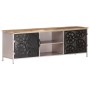 Mueble para TV de madera de mango rugosa 120x30x40 cm en Muebles TV | Comprar online en Foru.es