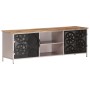 Mueble para TV de madera de mango rugosa 120x30x40 cm en Muebles TV | Comprar online en Foru.es