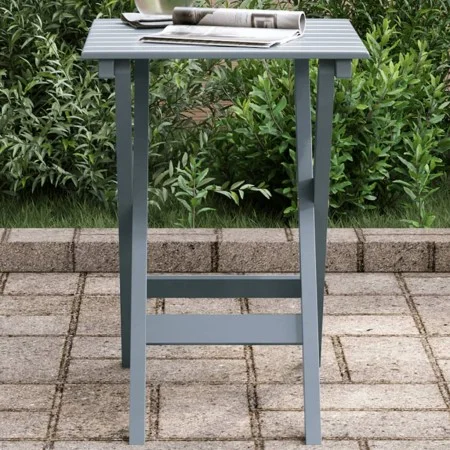 Mesa auxiliar plegable madera maciza de álamo gris de , Mesas de jardín - Ref: Foro24-4008874, Precio: 38,67 €, Descuento: %