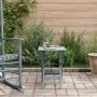 Mesa auxiliar plegable madera maciza de álamo gris de , Mesas de jardín - Ref: Foro24-4008874, Precio: 38,67 €, Descuento: %