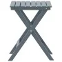 Mesa auxiliar plegable madera maciza de álamo gris de , Mesas de jardín - Ref: Foro24-4008874, Precio: 38,67 €, Descuento: %