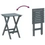 Mesa auxiliar plegable madera maciza de álamo gris de , Mesas de jardín - Ref: Foro24-4008874, Precio: 38,67 €, Descuento: %
