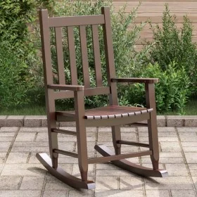 Mecedora para niños madera maciza de álamo marrón de , Mecedoras - Ref: Foro24-4008876, Precio: 61,64 €, Descuento: %
