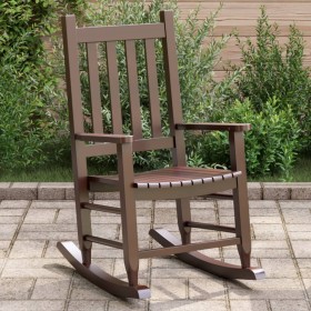 Mecedora para niños madera maciza de álamo marrón de , Mecedoras - Ref: Foro24-4008876, Precio: 62,52 €, Descuento: %