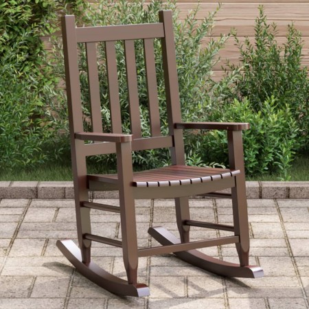 Mecedora para niños madera maciza de álamo marrón de , Mecedoras - Ref: Foro24-4008876, Precio: 62,52 €, Descuento: %