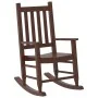 Mecedora para niños madera maciza de álamo marrón de , Mecedoras - Ref: Foro24-4008876, Precio: 61,64 €, Descuento: %