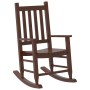 Mecedora para niños madera maciza de álamo marrón de , Mecedoras - Ref: Foro24-4008876, Precio: 62,52 €, Descuento: %