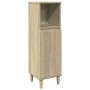 Set de muebles de baño 3 pzas madera contrachapada roble Sonoma de , Muebles de baño - Ref: Foro24-3307669, Precio: 175,70 €,...