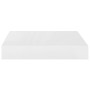 Estante flotante de pared 2 uds MDF blanco brillo 23x23,5x3,8cm en Estanterías | Comprar online en Foru.es