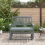 Banco deslizante madera maciza de álamo gris 118x70x104,5 cm de , Mecedoras - Ref: Foro24-4008869, Precio: 157,58 €, Descuent...