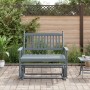 Banco deslizante madera maciza de álamo gris 118x70x104,5 cm de , Mecedoras - Ref: Foro24-4008869, Precio: 123,94 €, Descuent...