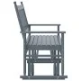 Banco deslizante madera maciza de álamo gris 118x70x104,5 cm de , Mecedoras - Ref: Foro24-4008869, Precio: 157,58 €, Descuent...