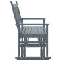 Banco deslizante madera maciza de álamo gris 118x70x104,5 cm de , Mecedoras - Ref: Foro24-4008869, Precio: 123,94 €, Descuent...