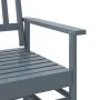 Banco deslizante madera maciza de álamo gris 118x70x104,5 cm de , Mecedoras - Ref: Foro24-4008869, Precio: 157,58 €, Descuent...