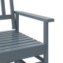 Banco deslizante madera maciza de álamo gris 118x70x104,5 cm de , Mecedoras - Ref: Foro24-4008869, Precio: 123,94 €, Descuent...