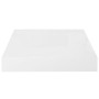 Estante flotante de pared 4 uds MDF blanco brillo 23x23,5x3,8cm en Estanterías | Comprar online en Foru.es