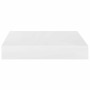Estante flotante de pared 4 uds MDF blanco brillo 23x23,5x3,8cm en Estanterías | Comprar online en Foru.es