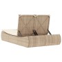 Tumbona doble con cojines ratán sintético beige de , Tumbonas - Ref: Foro24-368094, Precio: 280,42 €, Descuento: %
