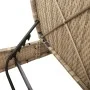 Double sun lounger with beige synthetic rattan cushions by , Loungers - Ref: Foro24-368094, Price: 314,03 €, Discount: %