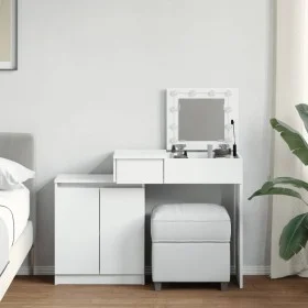 Dresser with white LED lights 115x37x110.5 cm by , Bedroom Dressers - Ref: Foro24-848227, Price: 169,90 €, Discount: %